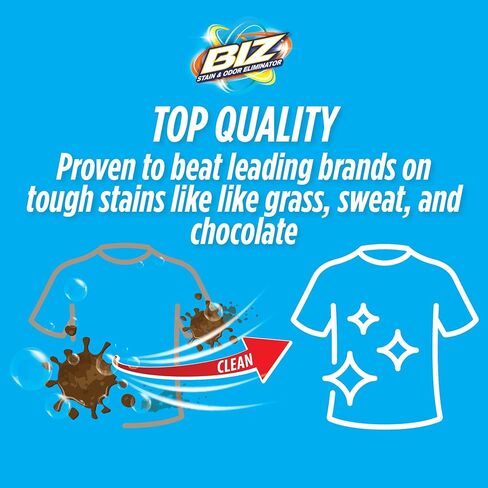 Biz Laundry Detergent Powder Booster, Stain & Odor Removal - 4-Pack, 80 Ounce Boxes in Saudi Arabia