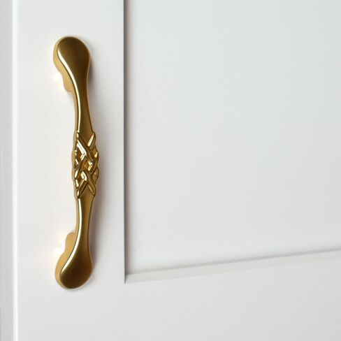 GlideRite Hardware GR-83063-BG-10 3 بوصة من المركز إلى المركز مقبض أجهزة خزانة سحب مضفرة كلاسيكية 10 عبوات in Kuwait