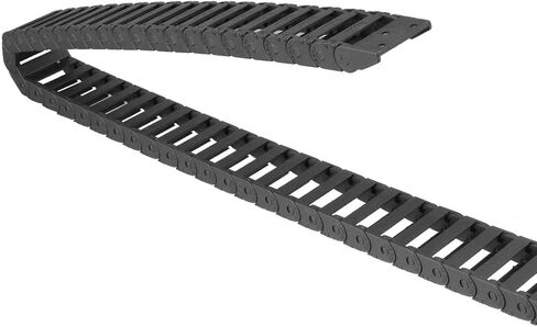 uxcell Drag Chain Cable Carrier Open Type with End Connectors 10X30mm 1 Meter Plastic for Electrical CNC Router Machines in Saudi Arabia