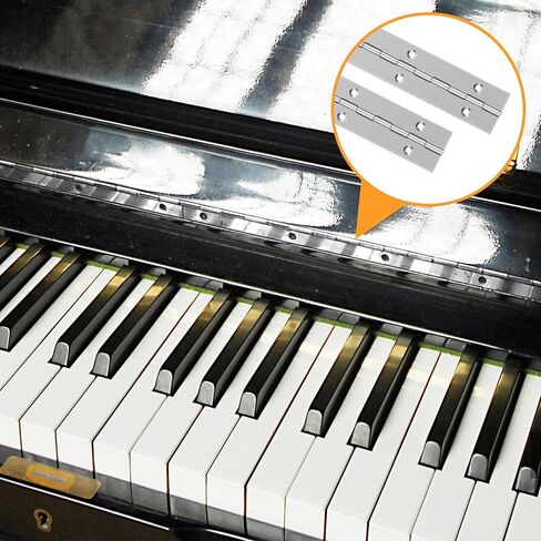 4 PCS 12 Inch Black Heavy Duty Stainless Steel Piano Hinge Continuous & Piano Hinges Piano Boat Hinges for Cabinet Door Cases Woodworking Wood Furniture Tool Storage Boxes Piano (Black) in Kuwait