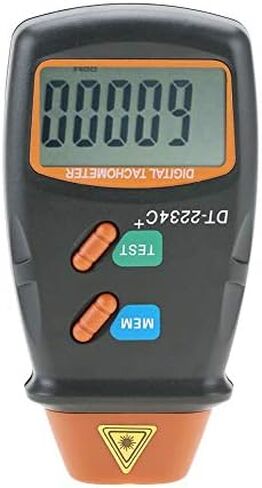 Digital Non-Contact Tachometer,DT-2234C RPM Tach Tester Meter 2.5-99,999RPM Auto Range Motor Digital Photo Tachometer,LCD ABS,Per Car,Wheels, Lathe, Electrical Fan,Paper Making in Saudi Arabia