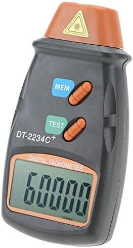 Digital Non-Contact Tachometer,DT-2234C RPM Tach Tester Meter 2.5-99,999RPM Auto Range Motor Digital Photo Tachometer,LCD ABS,Per Car,Wheels, Lathe, Electrical Fan,Paper Making in Saudi Arabia