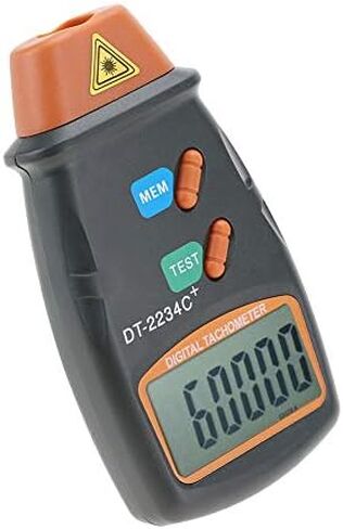 Digital Non-Contact Tachometer,DT-2234C RPM Tach Tester Meter 2.5-99,999RPM Auto Range Motor Digital Photo Tachometer,LCD ABS,Per Car,Wheels, Lathe, Electrical Fan,Paper Making in Saudi Arabia