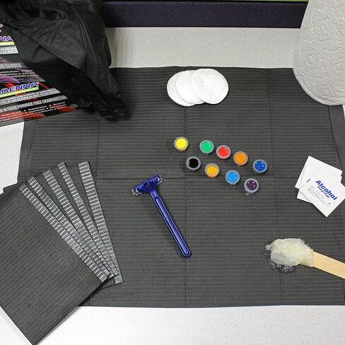 مرايل/ملابس لاب للأسنان من Adenna BIB740BK، أسود (صندوق مكون من 500 قطعة) - BIB740BK in Kuwait