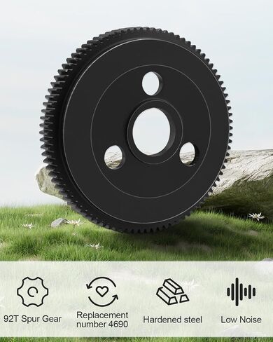 90T 48P Spur Gear مع 19T 21T 23T Pinions Gears، استبدال 4690، ترس فولاذي معدني متوافق مع Slash/Stampede/Rustler/Bandit 2WD/VXL 1/10 RC Truck in Saudi Arabia