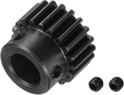 Mod 1 Pinion Gear 20 سنًا - [10 مم تتحمل × 10 مم ارتفاع] ترس محرك ترس ترس تفاضلي لقطع غيار السيارات طراز RC، علبة التروس، استخدام المطحنة الكهربائية، 45# فولاذ، أسود in Saudi Arabia