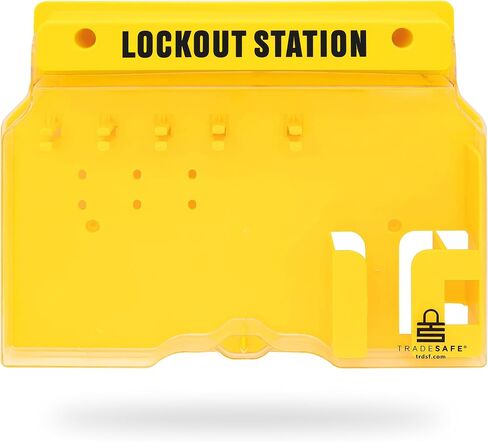 TRADESAFE Lockout Tagout Station with Loto Devices - Lock Out Tag Out Kit Board, 8 Safety Lock Set, 3 Hasps, 30 Do Not Operate Tags, OSHA Compliance in Saudi Arabia