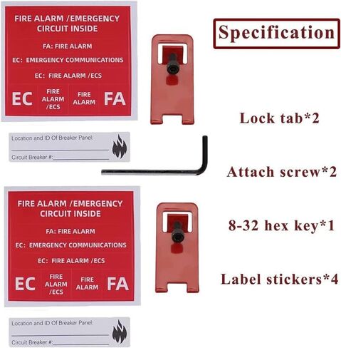 10 مجموعات من قفل إنذار الحريق، تعمل على منع الإغلاق العرضي لجهاز إنذار الحريق، وقفل الحريق in Kuwait