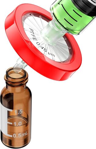 مرشحات الحقنة PTFE مسعور 25 مم 0.22 أم غير معقمة 25/pk بواسطة KS-Tek in Kuwait