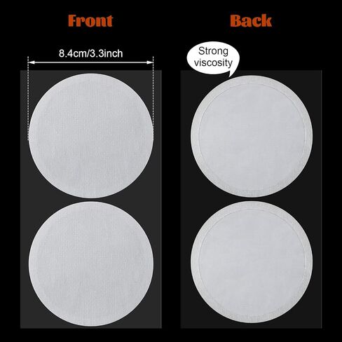 Synthetic Filter Paper Stickers 0.3 μm 84 mm Filter Disc Wide Mouth Filter Paper Stickers Disc Adhesive Filter Patch Sticker for Mushroom Cultivation Wide Mouth Jar Lids Mason Jars(20 Pieces) in Saudi Arabia