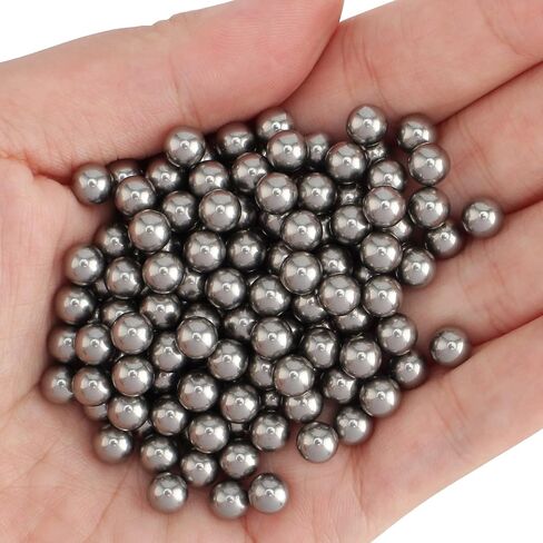 250 Pieces 6mm Metal Paint Mixing Balls, Agitator Balls, Nail Polish Mixing Balls Stainless Steel Mixing Balls Rust-Proof Metal Bearing Balls for Mixing Model Paints in Saudi Arabia