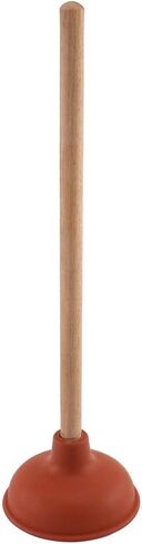 Prime-Line MP56750 Plunger, 6 In., Light Duty, Rubber Cup, Red, Wooden Handle (Single Pack) in Saudi Arabia