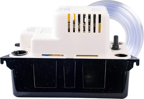 Little Giant 554435 VCMA-20ULST 115 Volt, 80 GPH, 1/30 HP Automatic Condensate Removal Pump, Black/White & 89695 CV-10 Condensate Pump Check Valve, Black in Saudi Arabia