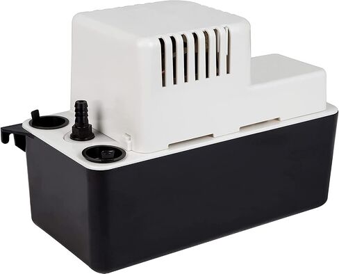 Little Giant 554435 VCMA-20ULST 115 Volt, 80 GPH, 1/30 HP Automatic Condensate Removal Pump, Black/White & 89695 CV-10 Condensate Pump Check Valve, Black in Saudi Arabia