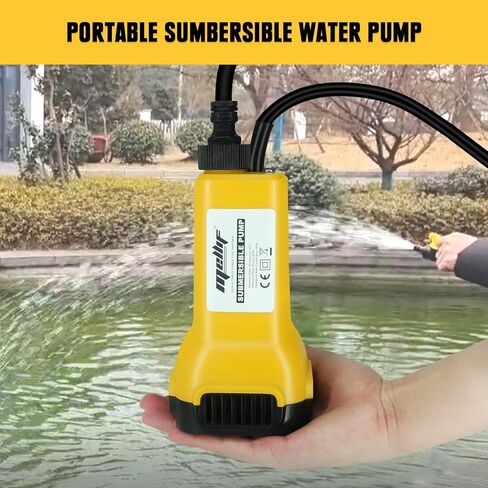 مضخة مياه غاطسة من Mellif لبطارية Dewalt 20V MAX، مضخة نقل مياه معلقة برميلية لاسلكية بقدرة 80 وات، مضخة مرافق محمولة بقدرة 475 جيجا في الساعة لحوض السباحة والحديقة والطابق السفلي (بدون بطارية) in Kuwait