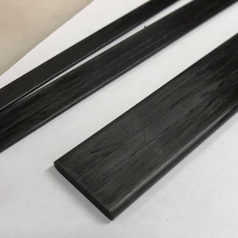 – Flat Carbon Fiber RODS - 12mm x 3mm x 1000mm – Pultruded Flat Solid Rod - Black Matte Finish - Pure Solid Carbon Fibre Flat Strips - for RC Planes-Drones, Boat DIY Craft Projects in Saudi Arabia