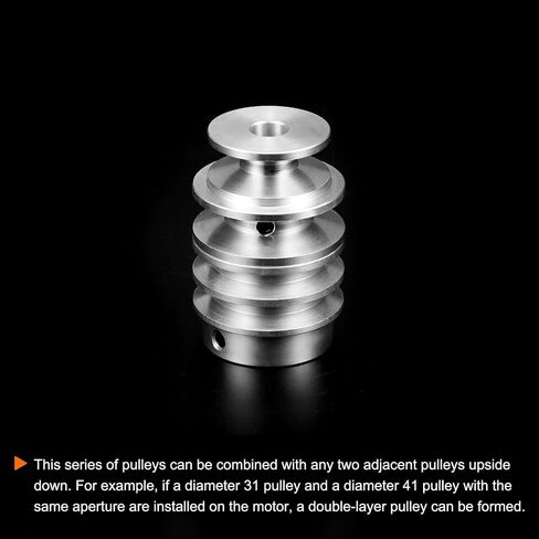 V-Type Pulley 8mm Bore 40mm Outer Dia Single Groove Aluminum Alloy for 6mm PU Round Belt Motor Shaft Drilling Machine with Installations in Saudi Arabia