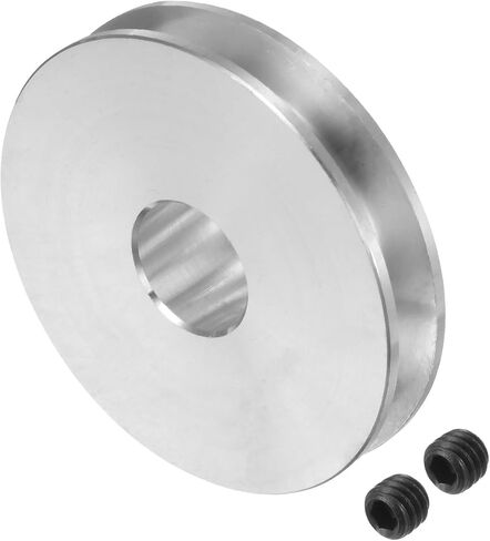 HARFINGTON V-Type Pulley 12mm Bore 50mm Outer Dia Single Groove Aluminum Alloy for 3-5MM PU Round Belt Motor Shaft Drilling Machine in Saudi Arabia