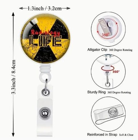 بكرة شارة XRay مع أرصدة CE مجانية معتمدة من ASRT، وهدايا تقنية الأشعة، وهدايا تقنية XRay، وبكرة شارة X-Ray، وصديق شارة XRay، وشارة مخصصة متوافقة مع in Kuwait