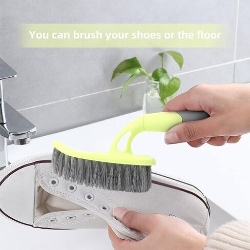 KUFUNG Scrub Brush, Cleaning Shover Scrubber with Ergonomic Handle and Durable Bristles for Bathroom Shower Sink Carpet Floor (9 inch, Blue) in Saudi Arabia