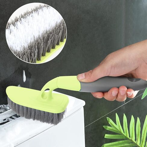KUFUNG Scrub Brush, Cleaning Shover Scrubber with Ergonomic Handle and Durable Bristles for Bathroom Shower Sink Carpet Floor (9 inch, Blue) in Saudi Arabia