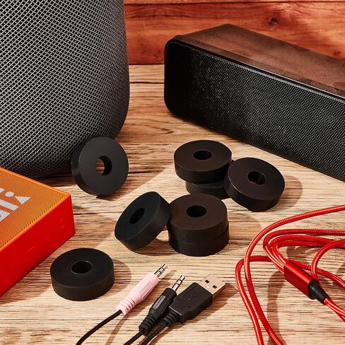 Rubber Isolation Pads Thick Rubber Washers 1.5 Inch OD 0.5 Inch ID 0.4 Inch Thick Mechanical Vibration Damping Pads Anti Vibration Isolation Pads Rubber Isolator Washer(8 Pcs) in Saudi Arabia