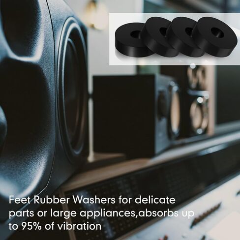 Rubber Isolation Pads Thick Rubber Washers 1.5 Inch OD 0.5 Inch ID 0.4 Inch Thick Mechanical Vibration Damping Pads Anti Vibration Isolation Pads Rubber Isolator Washer(8 Pcs) in Saudi Arabia