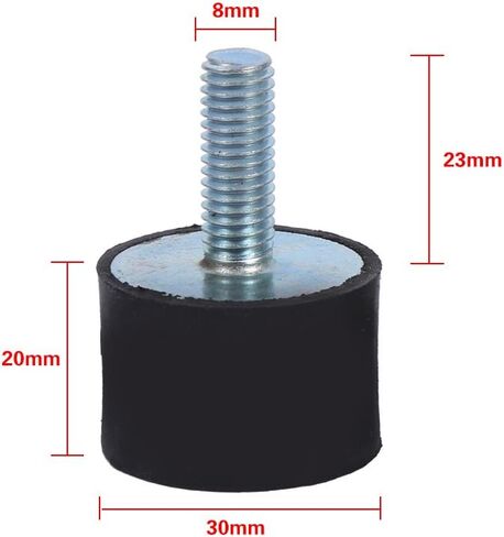4Pcs Rubber Isolators 304 M6, Keenso Rubber M6 Vibration Mount AntiVibration Boat Bobbins (VD20*15 M6*18) in Saudi Arabia