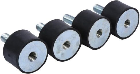 4Pcs Rubber Isolators 304 M6, Keenso Rubber M6 Vibration Mount AntiVibration Boat Bobbins (VD20*15 M6*18) in Saudi Arabia
