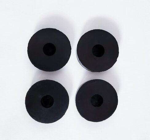 Masmoc 10 Pcs Rubber Isolation Pads Thick Rubber Washers 1.5 Inch OD 0.5 Inch ID 0.4 Inch Thick Mechanical Vibration Damping Pads Anti Vibration Isolation Pads Rubber Isolator Washer (10),Black in Kuwait