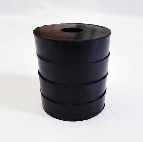 Masmoc 10 Pcs Rubber Isolation Pads Thick Rubber Washers 1.5 Inch OD 0.5 Inch ID 0.4 Inch Thick Mechanical Vibration Damping Pads Anti Vibration Isolation Pads Rubber Isolator Washer (10),Black in Kuwait