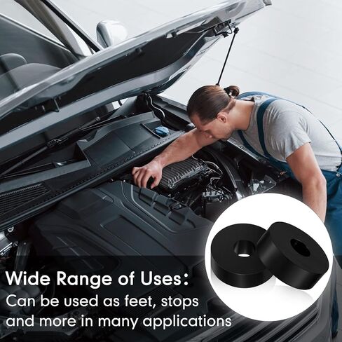 8 Pcs Vibration Isolation Washer Rubber Isolation Pads 1.5 Inch OD 0.5 Inch ID 0.5 Inch Rubber Washers Thick Anti Vibration Pads Rubber Bushings Mechanical Vibration Damping Pads Solid Rubber Isolator in Kuwait