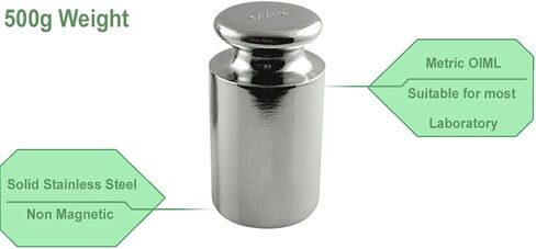 Calibration Weight for AWS Digital Scale, Chrome Plated, Carbon Steel, 500G - (Chrome Finish) - AMERICAN WEIGH SCALES in Saudi Arabia
