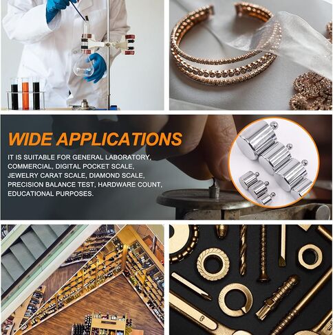 Precision Calibration Weight Set for Digital Balance Scale, Jewellery Scale (100g Set (Gram)) in Saudi Arabia