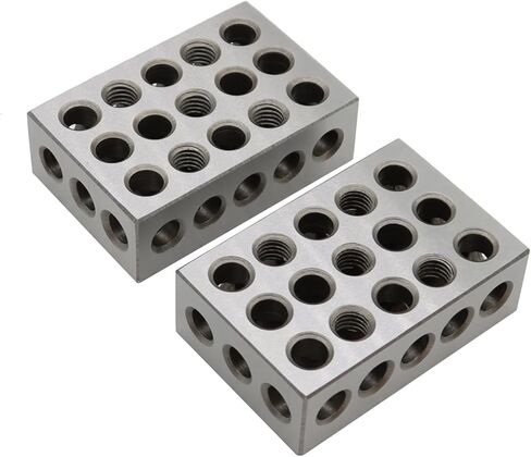 2 قطعة 2-4-6 كتل 23 فتحة زوج متطابق فائق الدقة 0.0002 بوصة ميكانيكي 246 (2 بوصة × 4 بوصة × 6 بوصة-23 فتحة) in Kuwait