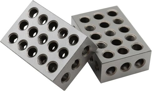 2 قطعة 2-4-6 كتل 23 فتحة زوج متطابق فائق الدقة 0.0002 بوصة ميكانيكي 246 (2 بوصة × 4 بوصة × 6 بوصة-23 فتحة) in Kuwait