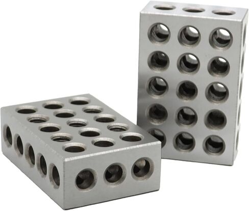 2 قطعة 2-4-6 كتل 23 فتحة زوج متطابق فائق الدقة 0.0002 بوصة ميكانيكي 246 (2 بوصة × 4 بوصة × 6 بوصة-23 فتحة) in Kuwait