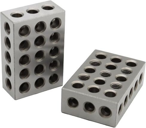 2 قطعة 2-4-6 كتل 23 فتحة زوج متطابق فائق الدقة 0.0002 بوصة ميكانيكي 246 (2 بوصة × 4 بوصة × 6 بوصة-23 فتحة) in Kuwait