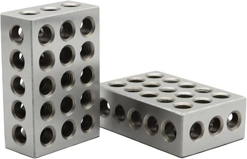 2 قطعة 2-4-6 كتل 23 فتحة زوج متطابق فائق الدقة 0.0002 بوصة ميكانيكي 246 (2 بوصة × 4 بوصة × 6 بوصة-23 فتحة) in Kuwait