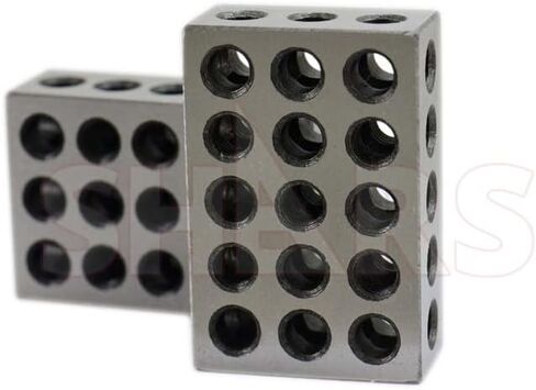 Shars Ultra Precision 1-2-3 كتل مع مجموعة براغي متطابقة .0002 "كتل زوجية 303-5502 P] in Kuwait