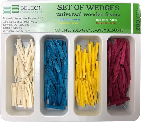 Wooden Wedges Dental, Teeth Interproximal Wedges Disposable Fixing Materials for Dental Restoration, Impregnated with Hemostatic Composition Dental Set 200pcs in Kuwait