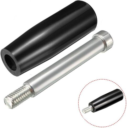 uxcell Revolving Handwheel Machinery Black Handle M8 Male Threaded Stem for Milling Machine Lathe in Saudi Arabia