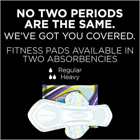 فوط U من Kotex شديدة الامتصاص وغير معطرة للياقة البدنية رفيعة للغاية مع أجنحة، 26 قطعة in Kuwait