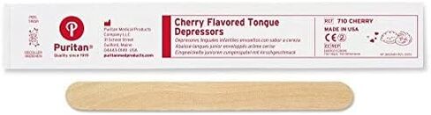 Puritan Medical 5.5" Cherry Flavored Junior Wood Tongue Depressor - 710 Cherry (Case of 50) in Kuwait