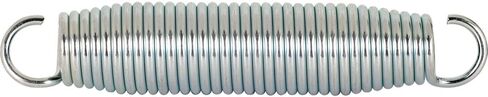 Prime-Line SP 9625 زنبرك تمديد، هيكل زنبركي من الفولاذ، لمسة نهائية مطلية بالنيكل، 0.120 GA × 1-1/16 بوصة. × 5-1/2 بوصة، حلقة واحدة مفتوحة (عبوة واحدة) in Saudi Arabia