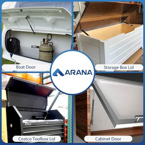 ARANA SE140P80 14 بوصة 80 رطل/356N صدمات دعامات الغاز، SE140P80S10 14 بوصة 80 رطل استبدال رفع دعم زنبرك الغاز للسفر مقطورة متنقل باب العربة شل بيك اب لير توبر مظلة شاحنة، مجموعة قطعتين in Saudi Arabia