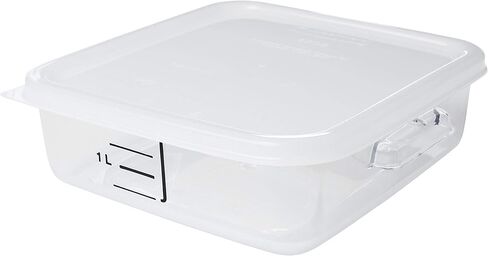 Rubbermaid Commercial Products Small Lid For 2, 4, 6, And 8 Qt. Plastic Space Saving Square Food Storage Container (Fg650900Wht),White in Saudi Arabia