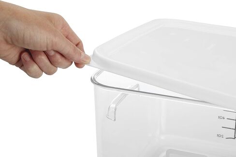 Rubbermaid Commercial Products Small Lid For 2, 4, 6, And 8 Qt. Plastic Space Saving Square Food Storage Container (Fg650900Wht),White in Saudi Arabia