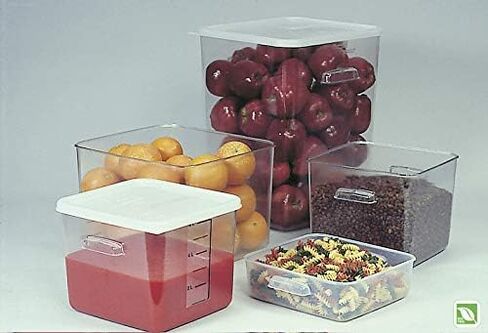 Rubbermaid Commercial Products Small Lid For 2, 4, 6, And 8 Qt. Plastic Space Saving Square Food Storage Container (Fg650900Wht),White in Saudi Arabia