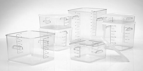 Rubbermaid Commercial Products Small Lid For 2, 4, 6, And 8 Qt. Plastic Space Saving Square Food Storage Container (Fg650900Wht),White in Saudi Arabia